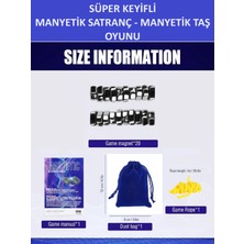 Süper Keyifli Manyetik Satranç-20 Taşlı Manyetik(Güçlü) Taş Oyunu- Harika Vakit Geçirmek Için Hediye