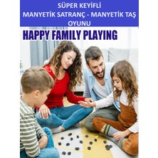 Süper Keyifli Manyetik Satranç-20 Taşlı Manyetik(Güçlü) Taş Oyunu- Harika Vakit Geçirmek Için Hediye