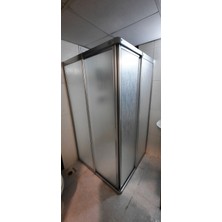 Giray Duşakabin 70CM x 80CM Parlak Profil Köşeden Girişli Mika Duşakabin
