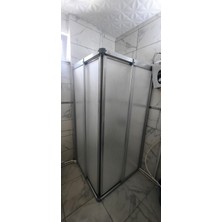 Giray Duşakabin 70CM x 80CM Parlak Profil Köşeden Girişli Mika Duşakabin