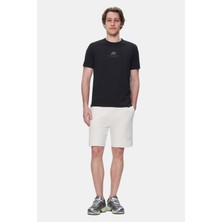 Ucla Fabıo Açık Pembe Bisiklet Yaka Baskılı Standard Fit Erkek Tshirt