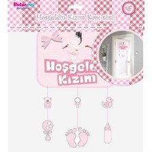 Hoşgeldin Kızım Kapı Süsü Karton