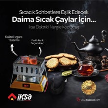 İksa Elektrikli Nargile Köz Yakma Makinası Nargile Kömür Ocağı Yeni Model 1000W Köz Taşıma Tepsili