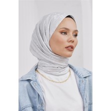 Loryan Floş Jakar Karmen Gümüş Şal