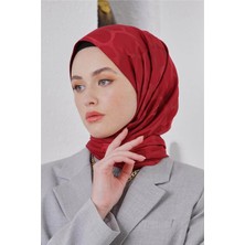 Loryan Floş Jakar Stone Bordo Şal