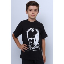 Çocuk Atatürk Ayyıldız Baskılı Tshirt Kısa Kollu A62