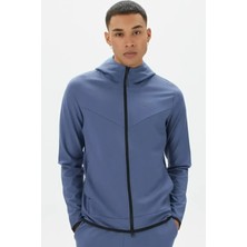 Nike Tech Fleece Full Zip Lightweight Erkek Mavi Sweatshirt