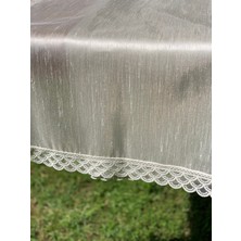 Hausset Masa Örtüsü Krem Fransiz Dantelli 140/230  cm  Masa Örtüsü