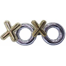 Gümüş Renk  x oxo Yazılı Parti Gözlüğü