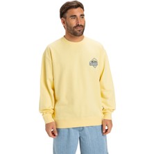 Quiksilver Spin Cycle Crew Erkek Sarı Sweatshirt