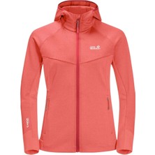 Jack Wolfskin Hydro Grid Fleece Kadın Pembe Outdoor Ceketi