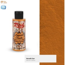 Rich Eskitme Pudrası Liquid Chalk Venedik Sarı N:656 Akrilik Tüm Yüzey 120ML