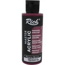 Rich Kızıl Boya Akrilik 120CC Master N:152 Yoğun Pigment ve Üstüm Kapatıcılık