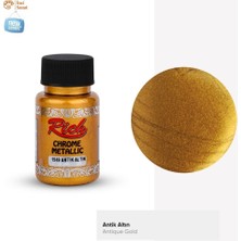 Antik Altın Gold Chorome Metalik Parlak Akrilik Boya 60CC