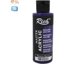 Rich Violet Boya Akrilik 120CC Master N:168 Yoğun Pigment ve Üstüm Kapatıcılık