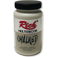 Rich Granit Multi Decor Chalked N:4600 Her Yüzey Akrilik Boya Ipeksi Pastel Mat Görünüm 250CC