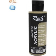 Rich Sütlü Kahve Boya Akrilik 120CC Master N:129 Yoğun Pigment ve Üstüm Kapatıcılık