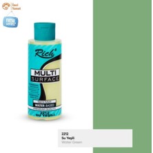 Rich Multi Surface Su Yeşili N:2212 Her Yüzey Akrilik Boya (Cam,ahşap,tuval,seramik,plastik,duvar) 120CC