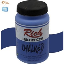 Rich Akdeniz Mavi Multi Decor Chalked N:4552 Her Yüzey Akrilik Boya Ipeksi Pastel Mat Görünüm 250CC
