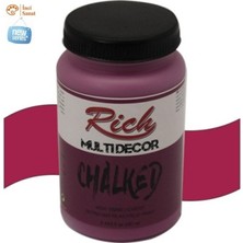 Rich Vişne Multi Decor Chalked N:4534 Her Yüzey Akrilik Boya Ipeksi Pastel Mat Görünüm 250CC