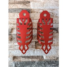 Motosiklet Amatisör Koruyucusu kırmızı 