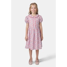 Liberty Kumaş Bebe Yakalı Kız Çocuk Elbise