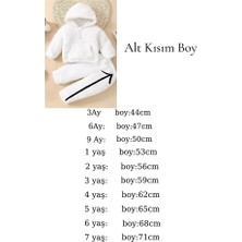 BS Hood x Ipek Atlas Erkek Kız Bebek Çocuk Kapüşonlu Fermuarlı Ikili Takım