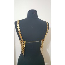 Kare Yaka Gold Pul Büstiyer