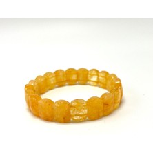 Sertifikalı Sitrin Doğal Taş Roleks Bileklik