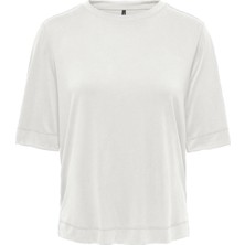 Only Onlhannah S/s O-Neck Top Kırık Beyaz Kadın Kısa Kol T-Shirt
