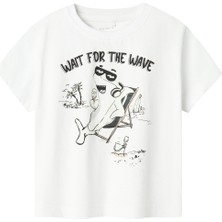 Name It Nmmzekla Nreg Ss Top Beyaz Erkek Çocuk Kısa Kol T-Shirt
