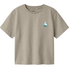 Name It Nmmfredery Ss Nreg Top Pb Kahverengi Erkek Çocuk Kısa Kol T-Shirt