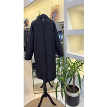Invee 7096 Kapitone Ceket - Siyah