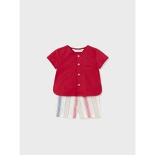 Mayoral Erkek Bebek  Şort Gömlek Set  1219