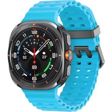 Novatis Samsung Galaxy Watch 7 Ultra 47MM Uyumlu Silikon Tokalı Terleme Yaptırmaz Flexible Kordon
