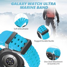 Novatis Samsung Galaxy Watch 7 Ultra 47MM Uyumlu Silikon Tokalı Terleme Yaptırmaz Flexible Kordon