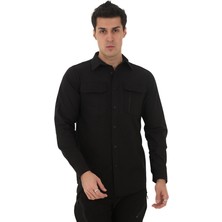 Bast10 Outdoor Havalandırmalı Şık Rahat ve Kullanışlı Kadın Erkek Unisex Taktik Gömlek