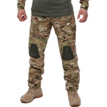 Single Sword Dizlikli Kamuflaj Taktik Erkek&Kadın Outdoor Kargo Pantolon - Beden: 2XL | Renk: MULTİCAM
