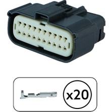 Molex Işık Lambası Soketi 20 Pin Kablosuz