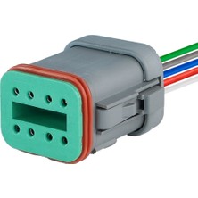 Deutsch DT06-8S Erkek Konnektör 8 Pin Kablolu