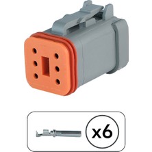 Deutsch DT06-6S Erkek Konnektör 6 Pin Kablosuz
