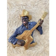 Gitar Çalan Adam Müzisyen,antrasit