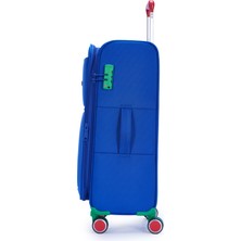 Benetton Kabin Boy Kumaş Valiz Saks Mavi Bnt2800