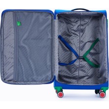 Benetton Kabin Boy Kumaş Valiz Saks Mavi Bnt2800