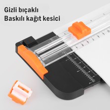 Sürgülü Cetvelli Giyotin A3 Boy Kağıt Kesme Makinesi