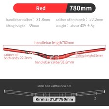 Lunje All Ride Açılı 9mm Gidon Kırmızı 31.8mm