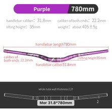 Lunje All Ride Açılı 9mm Gidon Mor 31.8mm