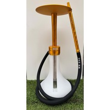 Mr.Eds E29 Boss Mat Beyaz Nargile Takımı Premium Tasarım Alüminyum ve Çelik Özellikli