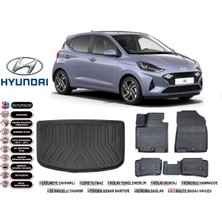 Hyundai I10 2024 Model Bagaj Havuzu Araca Özel Siyah Havuzlu Paspas Takımı Sett