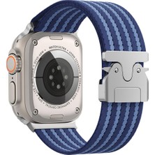 AktarMobile Apple Watch Ultra / Ultra 2 49 mm Uyumlu Naylon Dokuma Kumaş Kordon Premium Kayış Kilitli Toka